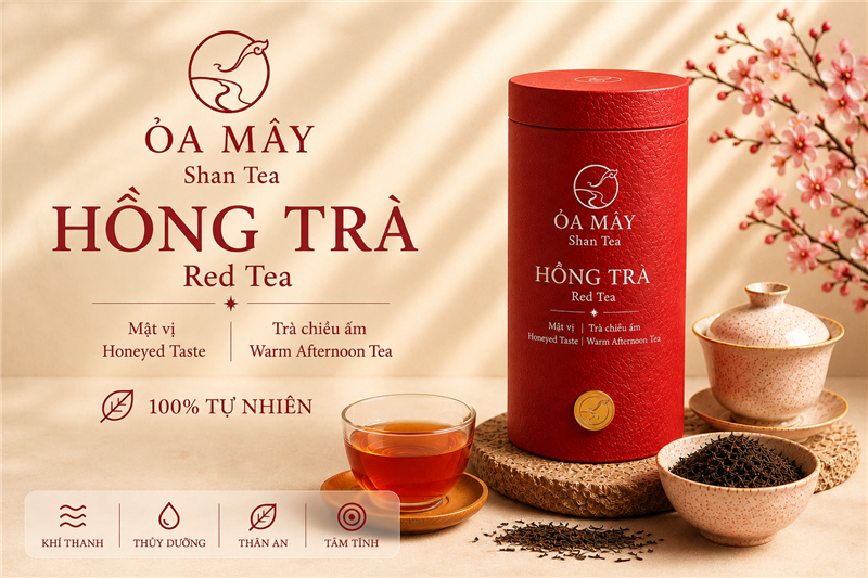 HỒNG TRÀ - ỎA MÂY Shan Tea